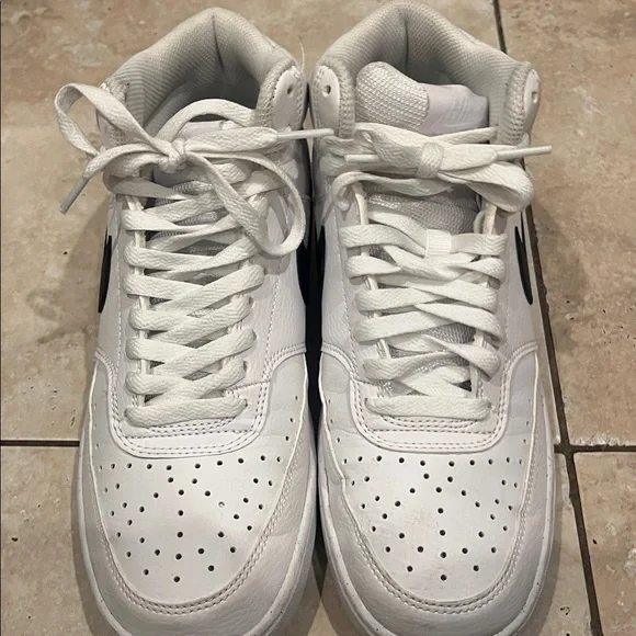 Nike court visions White and Black High-Tops - Picture 5 of 7